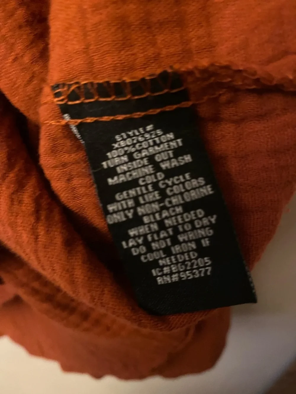 Anthropologie Sanctuary Burnt Orange Button-Front Gauze Shirt 🆕 - Picture 3 of 12